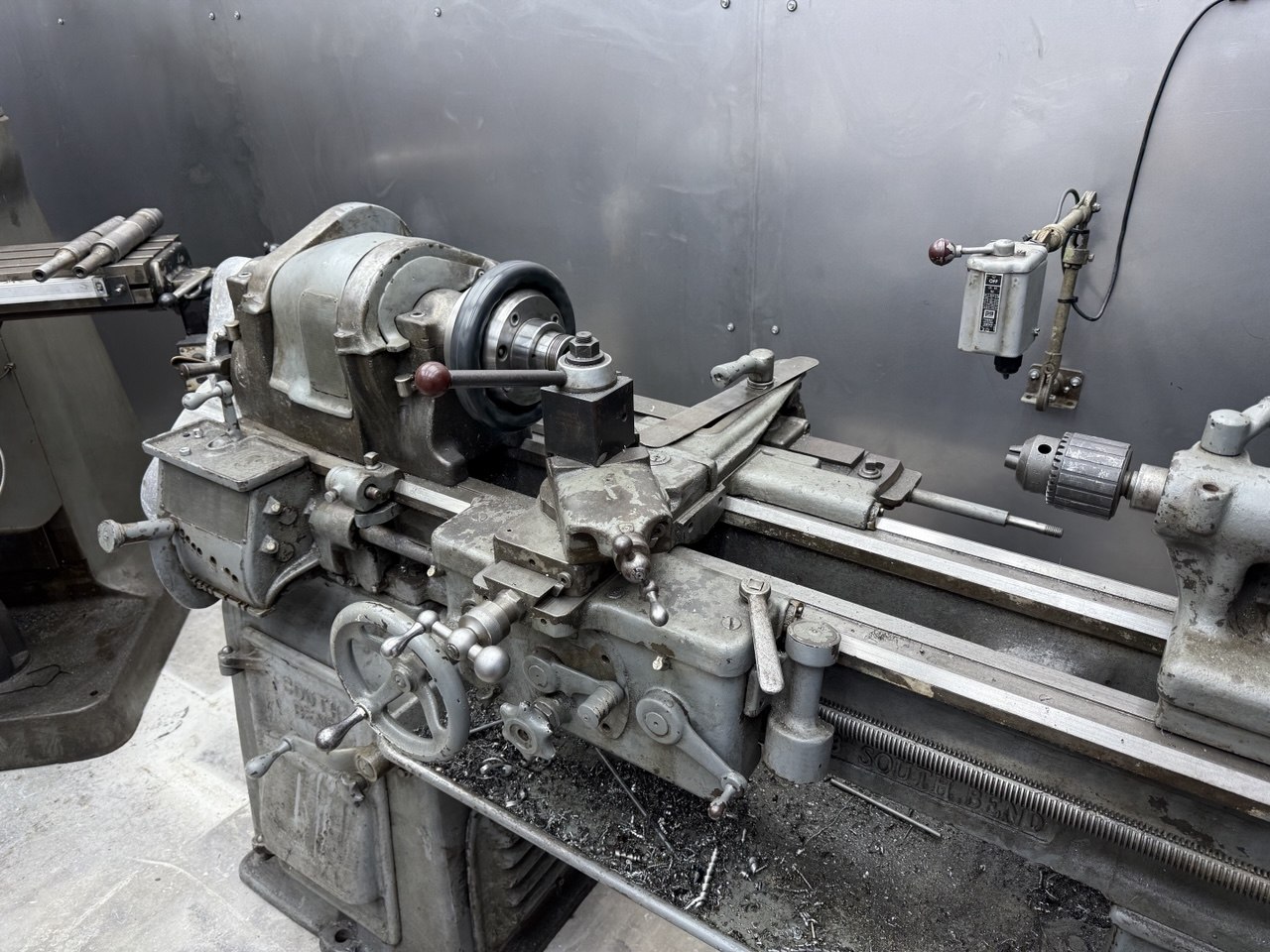 South Bend lathe in the shop